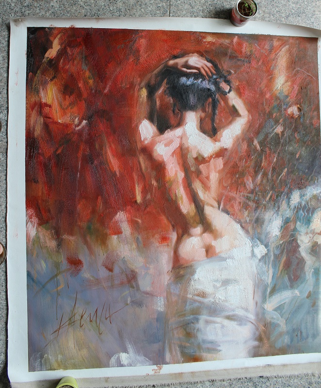 Reproduction of Henry Asencio painting galleries, resolve